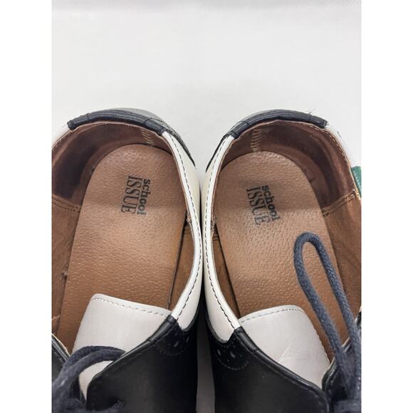 Women's School Issue Upper Class Oxford Shoes White/Black Saddle (Sz 10.5) - Picture 12 of 16